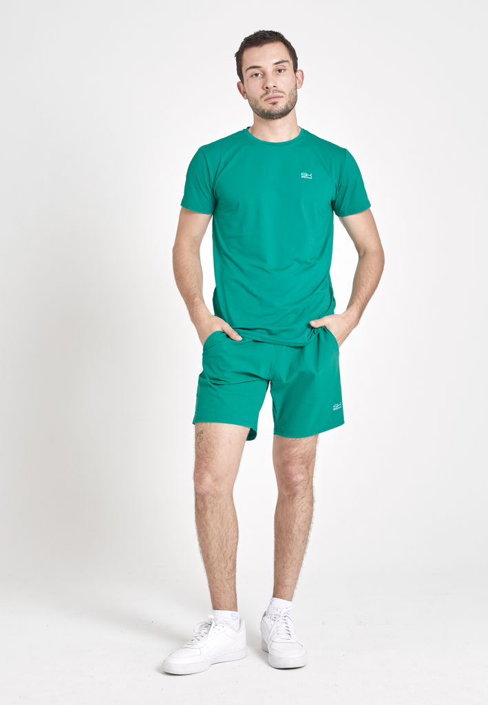 Jungen & Herren Tennis Shorts regular, smaragd grün von SPORTKIND