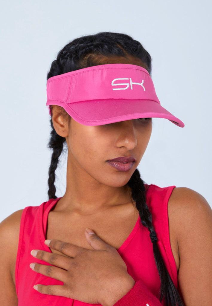 Unisex Tennis Sun Visor, candy pink von SPORTKIND
